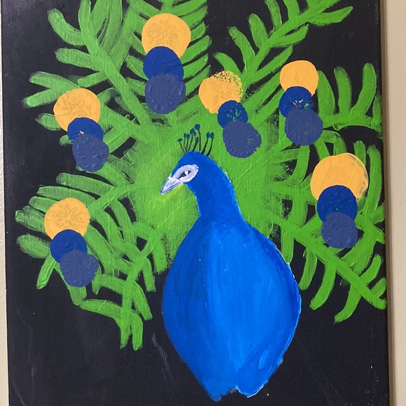 Peacock Painting 🦚 - Picture 2 of 2